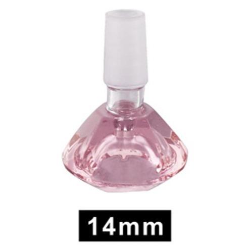 Glass Cone 14mm- Pink Diamond Trio Trading