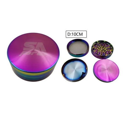 SA Pro Rainbow Party Grinder- 10cm Trio Trading
