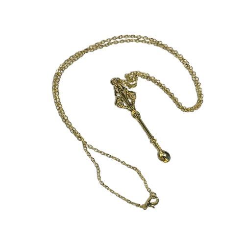 Ornate Spoon Gold Necklace High on Chapel