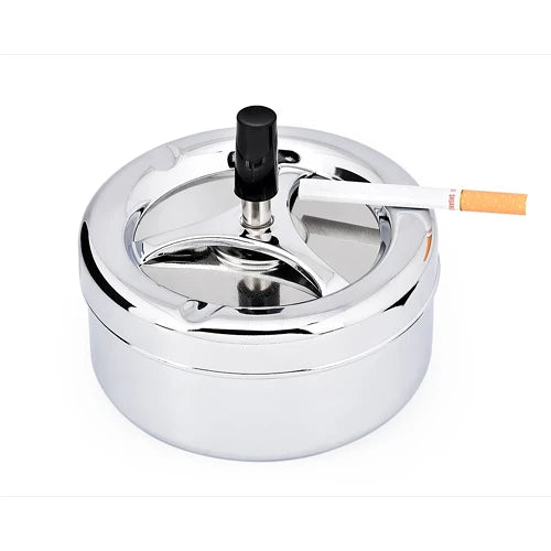 Spinner Ashtray Med- Silver