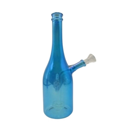 Holographic Glass Bottle- 25cm (Blue)