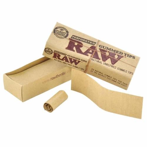 RAW Perforated Gummed Tips Cig Corp