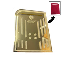 Deluxe Pocket Snuff Board- Gold Mirror