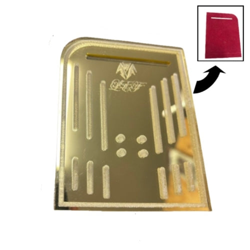 Deluxe Pocket Snuff Board- Gold Mirror