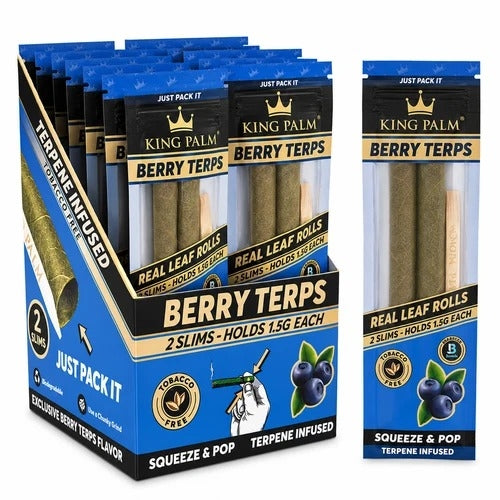 King Palm Leaf Roll- Berry Slim