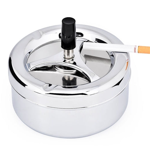 Spinner Ashtray Lge- Silver MRK