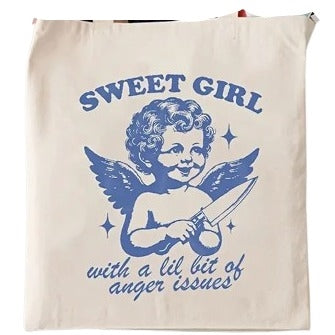 Sweet Girl Tote Bag Temu