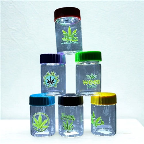 LED Glass Stash Jars