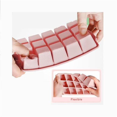 15-Hole Cube Silicone Mould w/ Lid