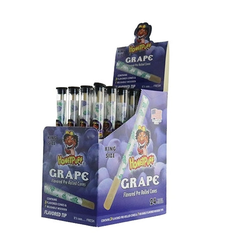 Honeypuff 3pk P/R Cones- Grape Down Under Wholesalers