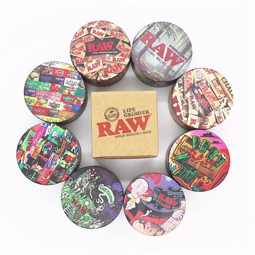 Raw Life 4pc Printed Grinder