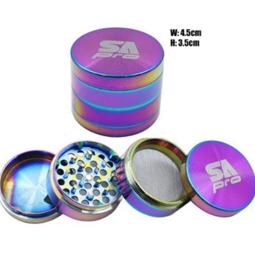 SA Pro 4pc Laser-Cut Grinder- Rainbow S Trio Trading