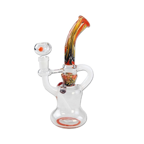 Black Leaf Glass Recycler Art 21cm Near Dark