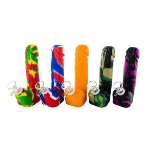 8-Inch Silicone Penis W/Pipe Down Under Wholesalers