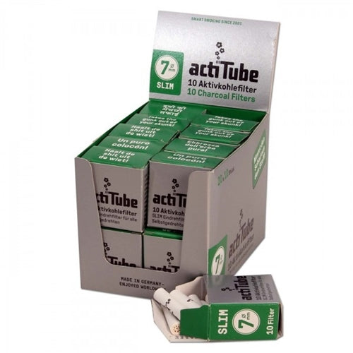 10pk ActiTube Charcoal Filters- 7mm Near Dark