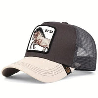 Stud Horse Cap- Grey