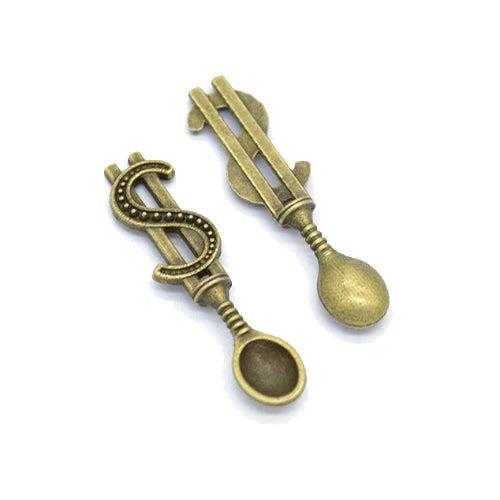 Dollar Spoon- Brass