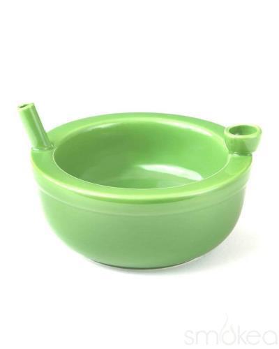Ceramic Cereal Bowl Pipe- Green Smokea