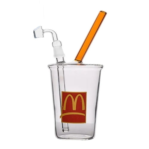 Glass Maccas Cup Rig- 21cm DHGate