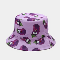 Eggplant Bucket Hat- Purple