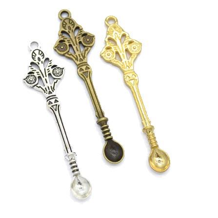 Ornate Spoon Silver Keychain High on Chapel