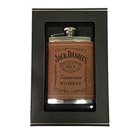 Hip Flask JD Leather- 8oz