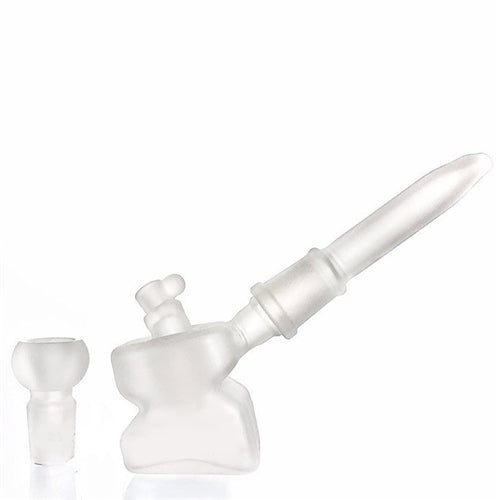 White Glass Pipe Multi-Part