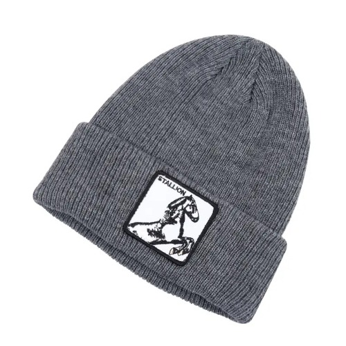 Stallion Beanie- Grey Temu