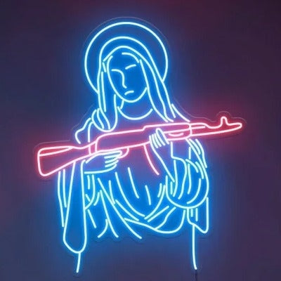 Neon Sign- Mary Machine Gun AliExpress