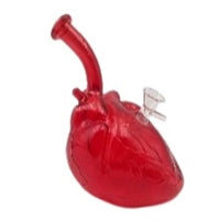 Glass Human Heart Red- 18cm