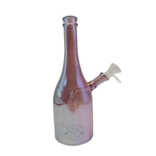 Holographic Glass Bottle- 25cm (Dark Pink)