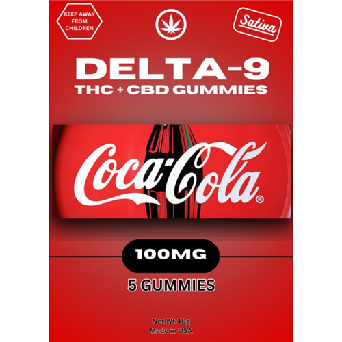 5pk Delta-9 THC/CBD Gummies- Cola