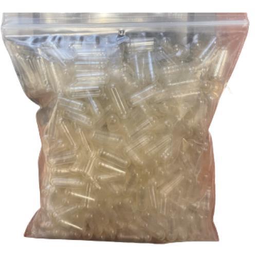 Size 4 Clear Caps 500pk Capsulcn