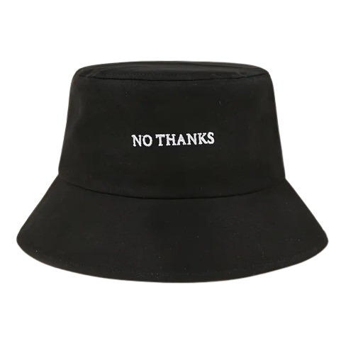 No Thanks Bucket Hat Temu