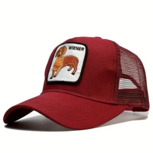 Wiener Dog Cap- Red Temu