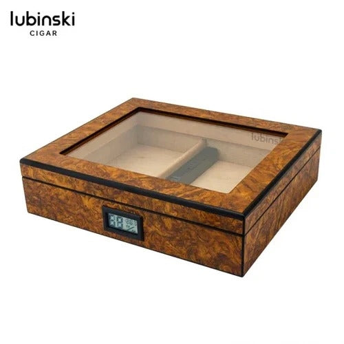 Lubinski Glass Top Humidor Cig Corp