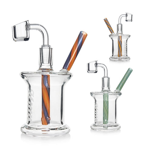 Glass Colour Swirl Dab Rig 14cm Shenghong Glass