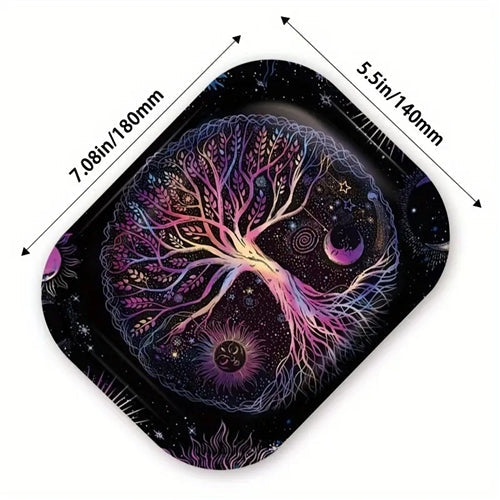 Rainbow Tree Rolling Tray- 18x14cm Temu