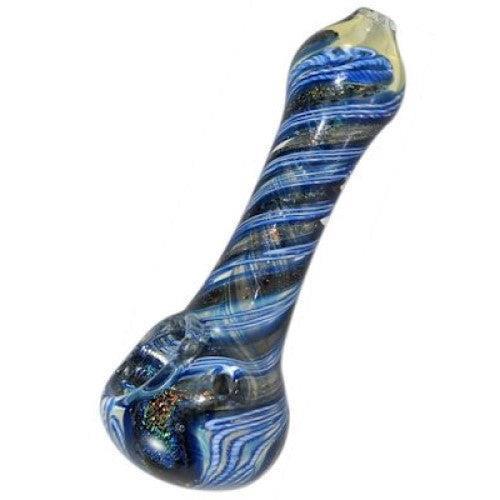 Coloured Glass Pipe (Swirl)