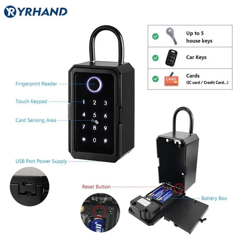 Biometric/Code Lockbox