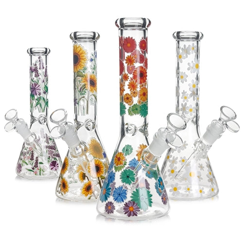 Glass Flower Beaker 25cm Down Under Wholesalers