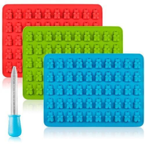 3pk Silicone Gummy Bear Moulds Amazon