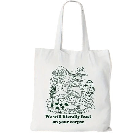 Mushroom Feast Tote Bag Temu