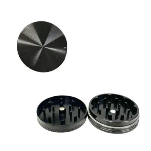 Black 2pc Alum. Grinder 55mm Wholesale Vaporizers
