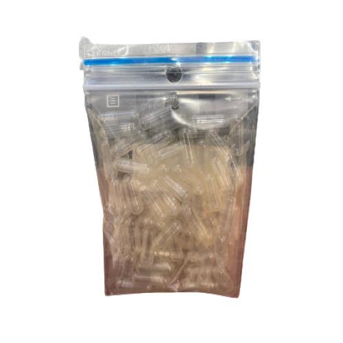 Size 2 Clear Caps 50pk Capsulcn