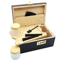 Lockable Wooden Rolling Kit- Black