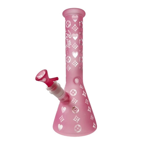 Pink Louis Vuitton Glass Beaker- 25cm Down Under Wholesalers